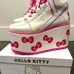 Dolls Kill Y.R.U x Sanrio Hello Kitty Platform Sneakers